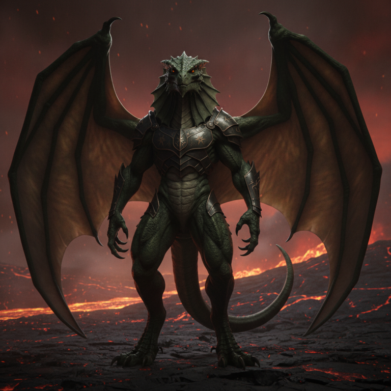 Winged Draco avatar portrait