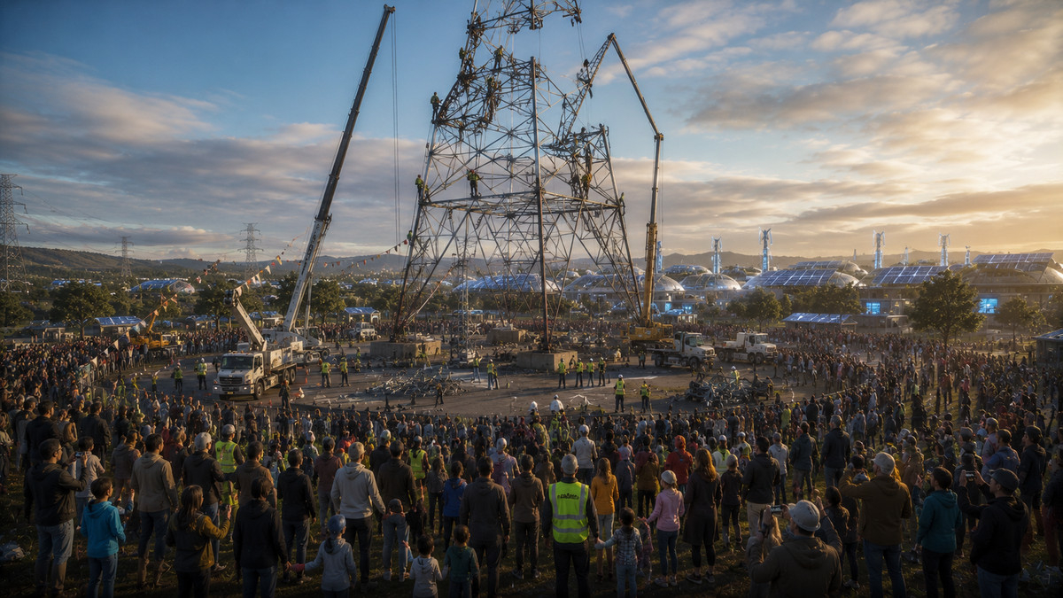 Citizens Dismantling Old Power Infrastructure